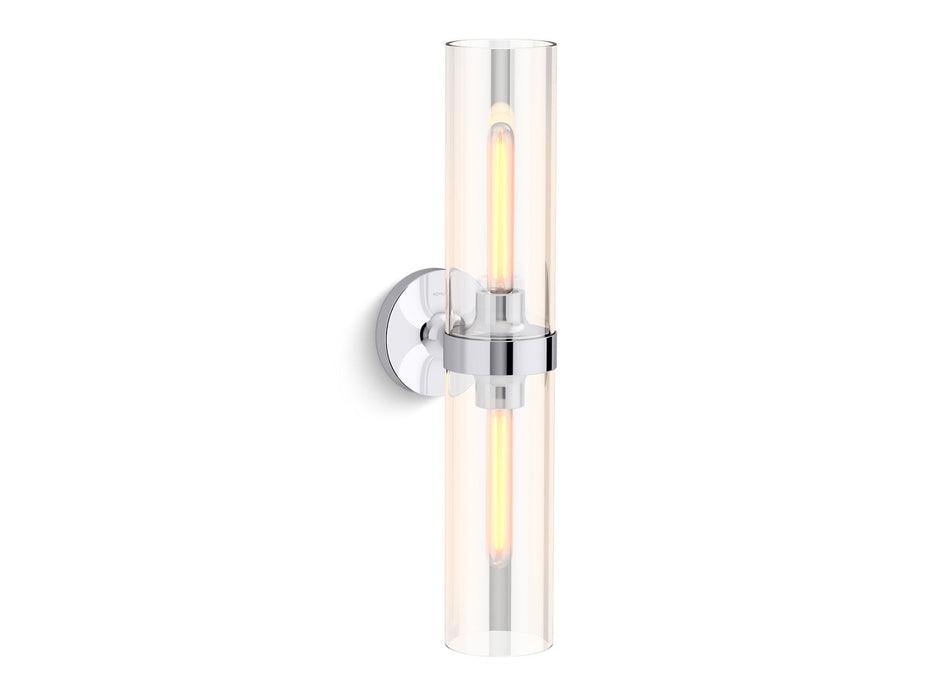 KOHLER K-27263-SC02 Purist Two-light sconce, polished chrome - view 2