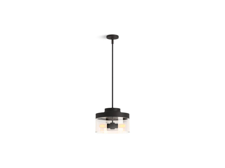 KOHLER K-27265-PE02 Purist 12-1/2" pendant, matte black - view 2