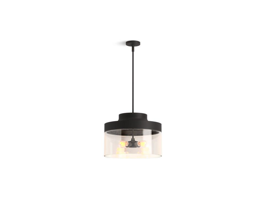 KOHLER K-27266-PE04 Purist 18" pendant, matte black - view 2