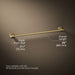 KOHLER K-27287 Elate 24" towel bar, vibrant brushed moderne brass - view 5