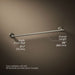 KOHLER K-27287 Elate 24" towel bar, vibrant brushed nickel - view 5