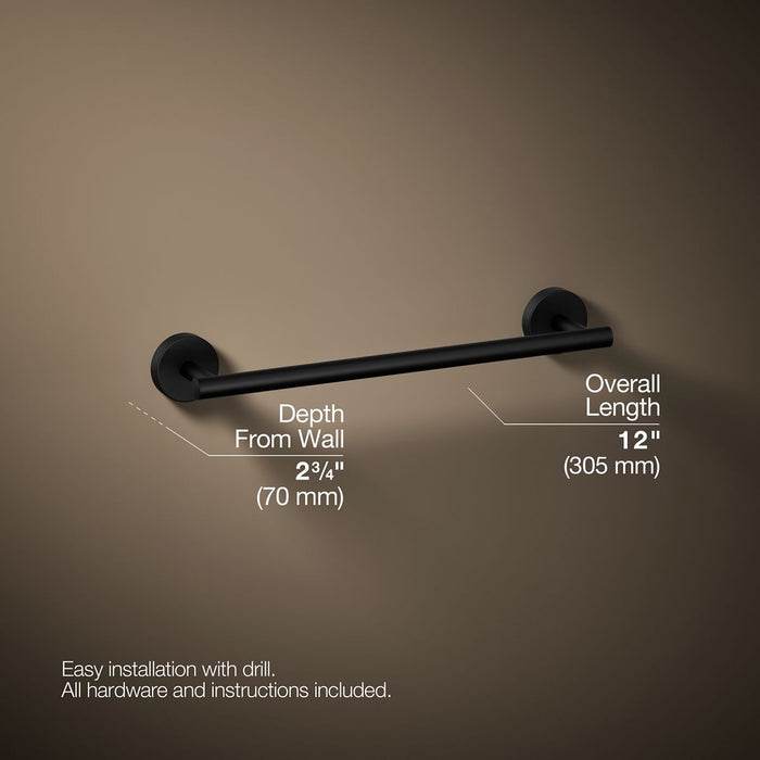 KOHLER K-27288 Elate 12" towel bar