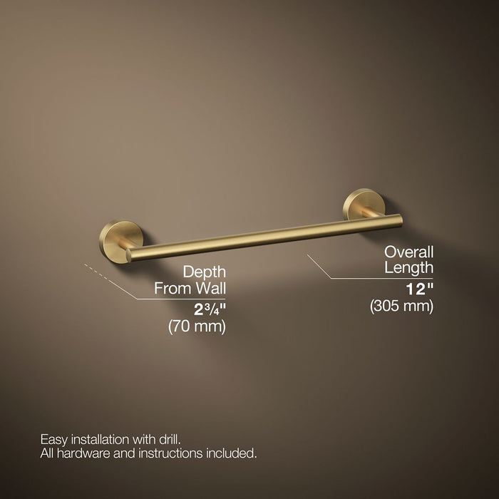 KOHLER K-27288 Elate 12" towel bar