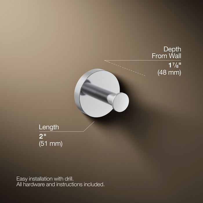 KOHLER K-27290 Elate Robe hook, polished chrome - view 4