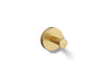 KOHLER K-27290 Elate Robe hook, vibrant brushed moderne brass