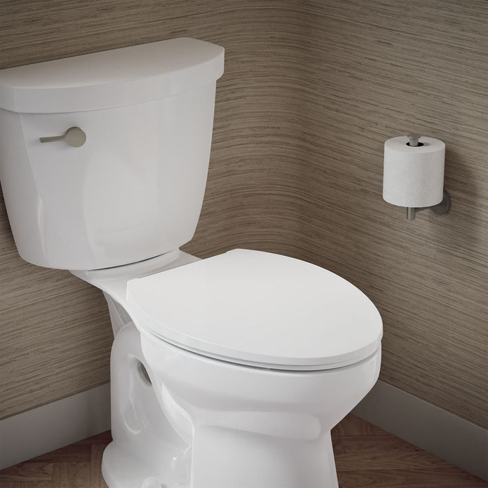 KOHLER K-27331-BN Glissade ReadyLatch® Quiet-Close™ Elongated Toilet Seat, White - image focused on single product story