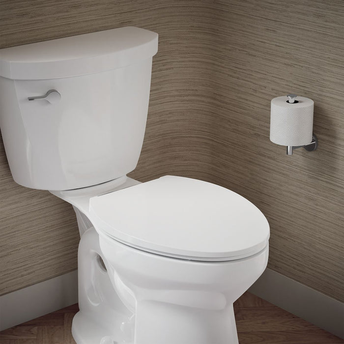 KOHLER K-27331-CP Glissade ReadyLatch® Quiet-Close™ Elongated Toilet Seat, White - image focused on single product story