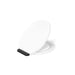 KOHLER K-27332-BL Glissade ReadyLatch® Quiet-Close™ Round-front Toilet Seat, White - 3/4 view of product