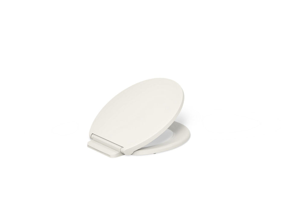 KOHLER K-27332 Glissade ReadyLatch Quiet-Close round-front toilet seat, biscuit
