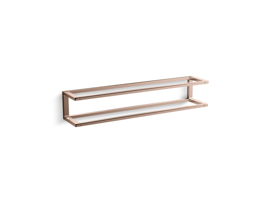 KOHLER K-27352 Draft 24" towel bar frame, vibrant rose gold
