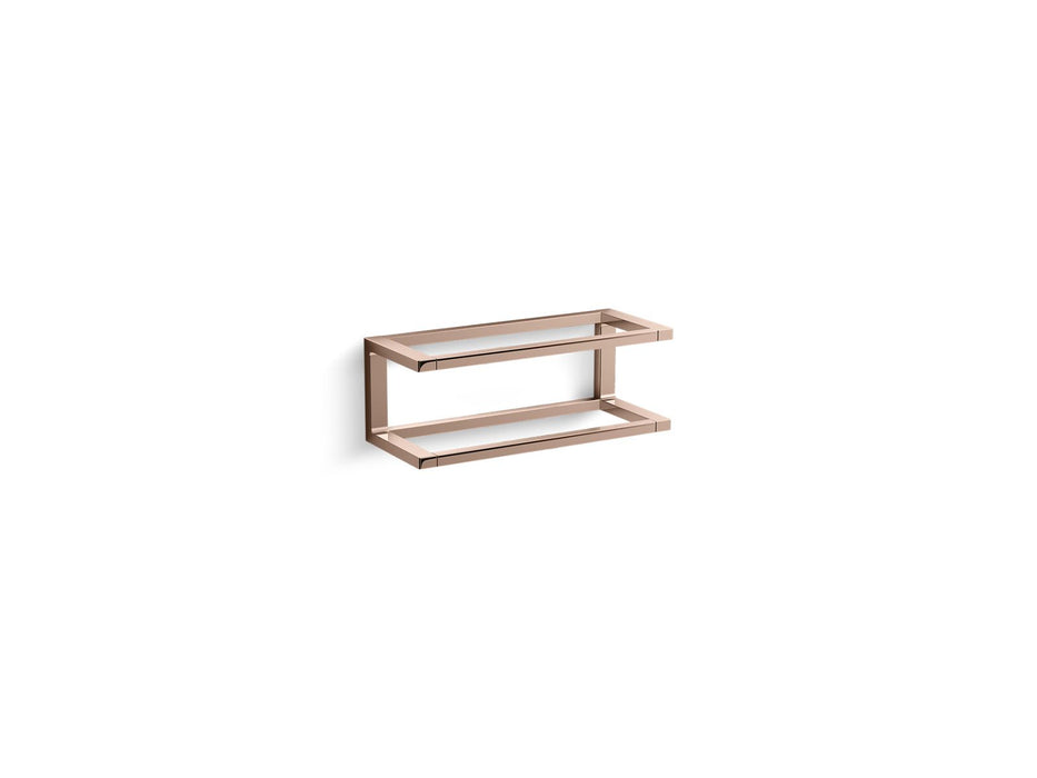 KOHLER K-27353 Draft 12" towel bar frame, vibrant rose gold