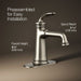 KOHLER K-27379-4 Bellera Single-handle bathroom sink faucet, 1.2 gpm, vibrant brushed nickel - view 3