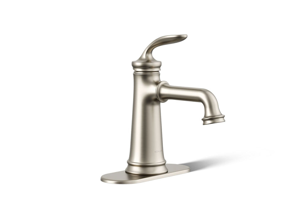 KOHLER K-27379-4K Bellera Single-handle bathroom sink faucet, 1.0 gpm, vibrant brushed nickel