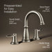 KOHLER K-27380-4K Bellera Widespread bathroom sink faucet, 1.0 gpm, vibrant brushed nickel - view 3