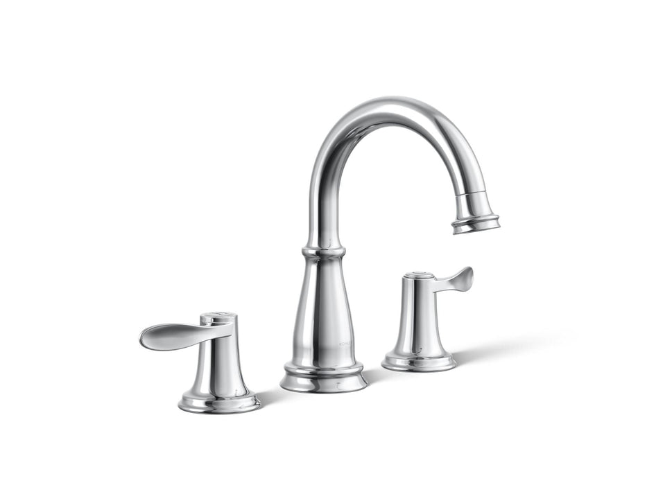 KOHLER K-27380-4N Bellera Widespread bathroom sink faucet, 0.5 gpm, polished chrome