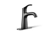 KOHLER K-27389-4N Simplice Single-handle bathroom sink faucet, 0.5 gpm, matte black