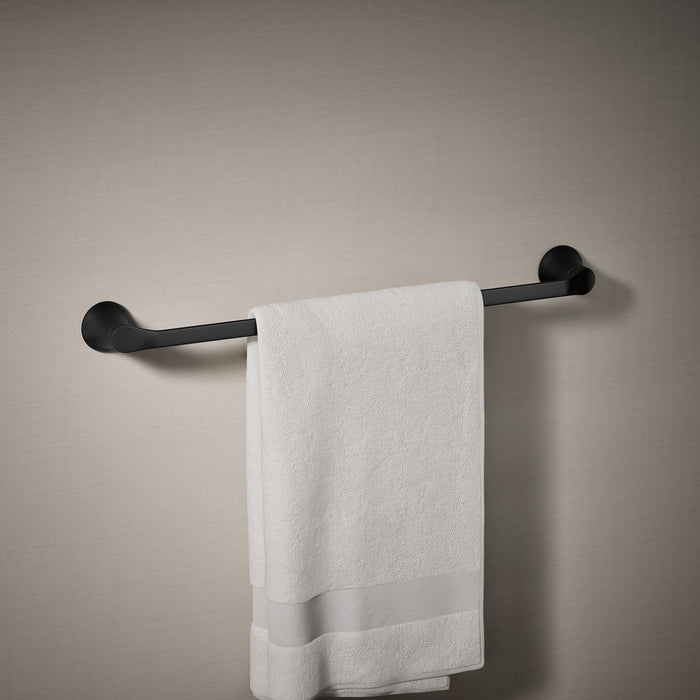 KOHLER K-27394 Simplice 24" towel bar, matte black - view 2