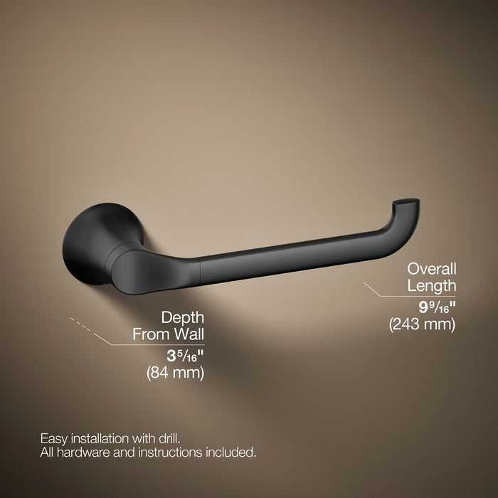 KOHLER K-27396 Simplice Towel arm, matte black - view 4