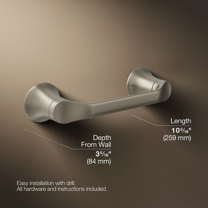KOHLER K-27397 Simplice Pivoting toilet paper holder, vibrant brushed nickel - view 5