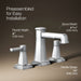 KOHLER K-27399-4N Riff Widespread bathroom sink faucet, 0.5 gpm, polished chrome - view 3