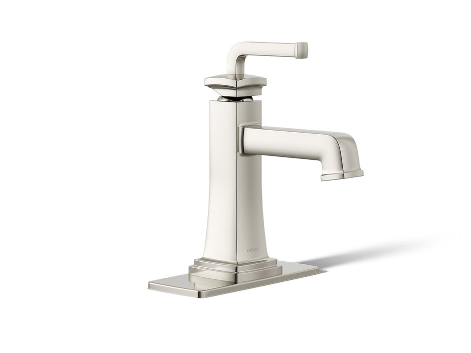 KOHLER K-27400-4 Riff Single-handle bathroom sink faucet, 1.2 gpm, vibrant polished nickel