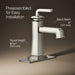 KOHLER K-27400-4K Riff Single-handle bathroom sink faucet, 1.0 gpm, vibrant polished nickel - view 3