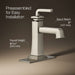 KOHLER K-27400-4N Riff Single-handle bathroom sink faucet, 0.5 gpm, vibrant brushed nickel - view 3
