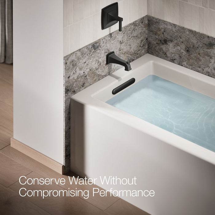 KOHLER K-27406 Riff Wall-mount bath spout with diverter, matte black - view 4