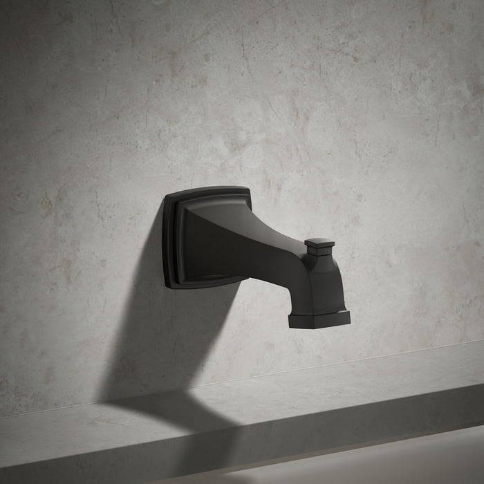 KOHLER K-27406 Riff Wall-mount bath spout with diverter, matte black - view 5