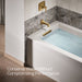 KOHLER K-27406 Riff Wall-mount bath spout with diverter, vibrant brushed moderne brass - view 4