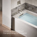 KOHLER K-27406 Riff Wall-mount bath spout with diverter, vibrant brushed nickel - view 4