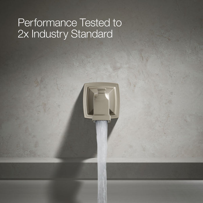 KOHLER K-27406 Riff Wall-mount bath spout with diverter, vibrant brushed nickel - view 5