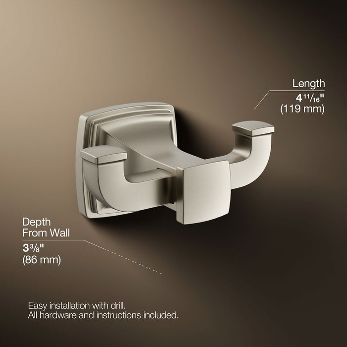 KOHLER K-27411 Riff Double robe hook