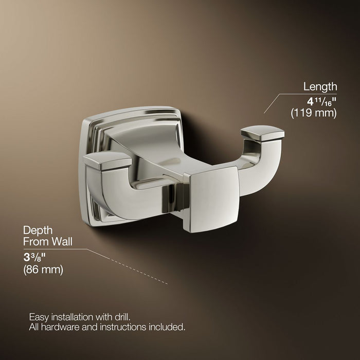 KOHLER K-27411 Riff Double robe hook