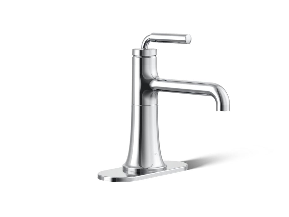 KOHLER K-27415-4 Tone Single-handle bathroom sink faucet, 1.2 gpm, polished chrome