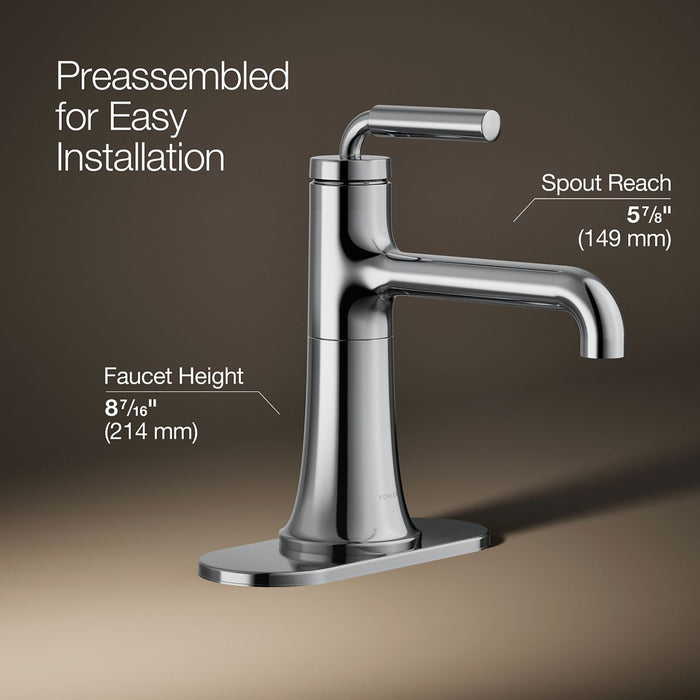 KOHLER K-27415-4 Tone Single-handle bathroom sink faucet, 1.2 gpm