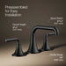 KOHLER K-27416-4K Tone Widespread bathroom sink faucet, 1.0 gpm, matte black - view 3