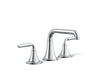 KOHLER K-27416-4K Tone Widespread bathroom sink faucet, 1.0 gpm, polished chrome