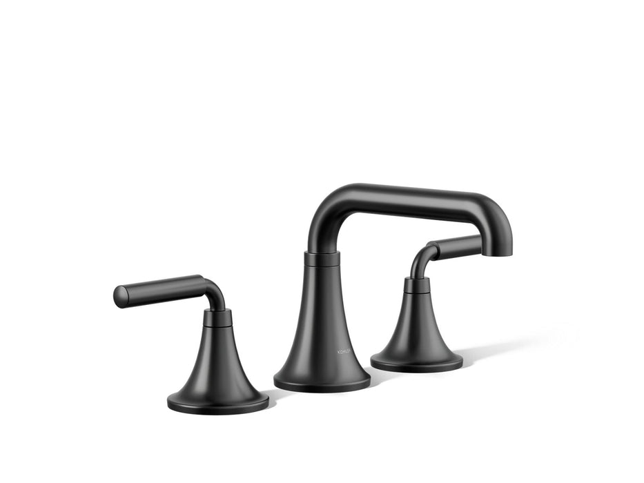 KOHLER K-27416-4N Tone Widespread bathroom sink faucet, 0.5 gpm, matte black