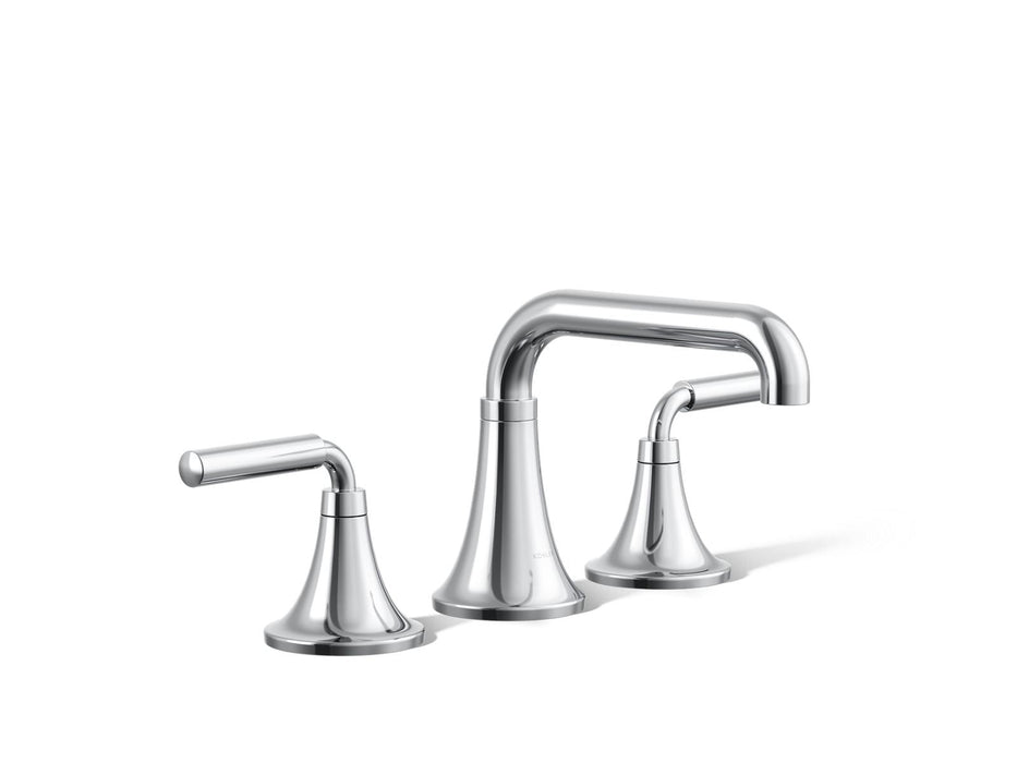 KOHLER K-27416-4N Tone Widespread bathroom sink faucet, 0.5 gpm, polished chrome
