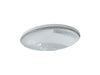 KOHLER K-2741 Whist 19" oval undermount bathroom sink, no overflow, ice