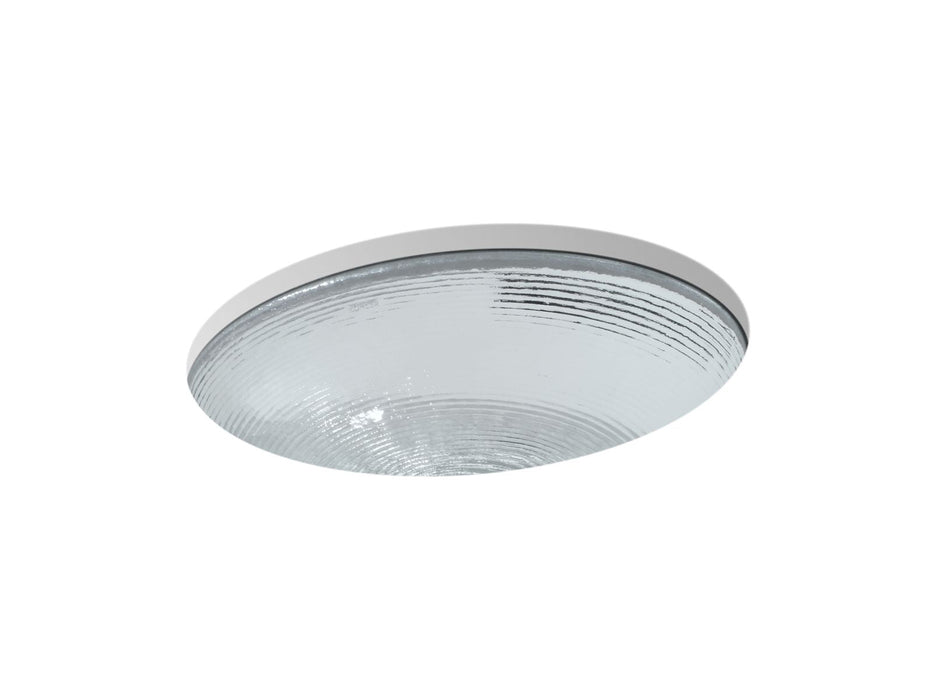 KOHLER K-2741 Whist 19" oval undermount bathroom sink, no overflow, ice