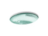 KOHLER K-2741 Whist 19" oval undermount bathroom sink, no overflow, translucent dew
