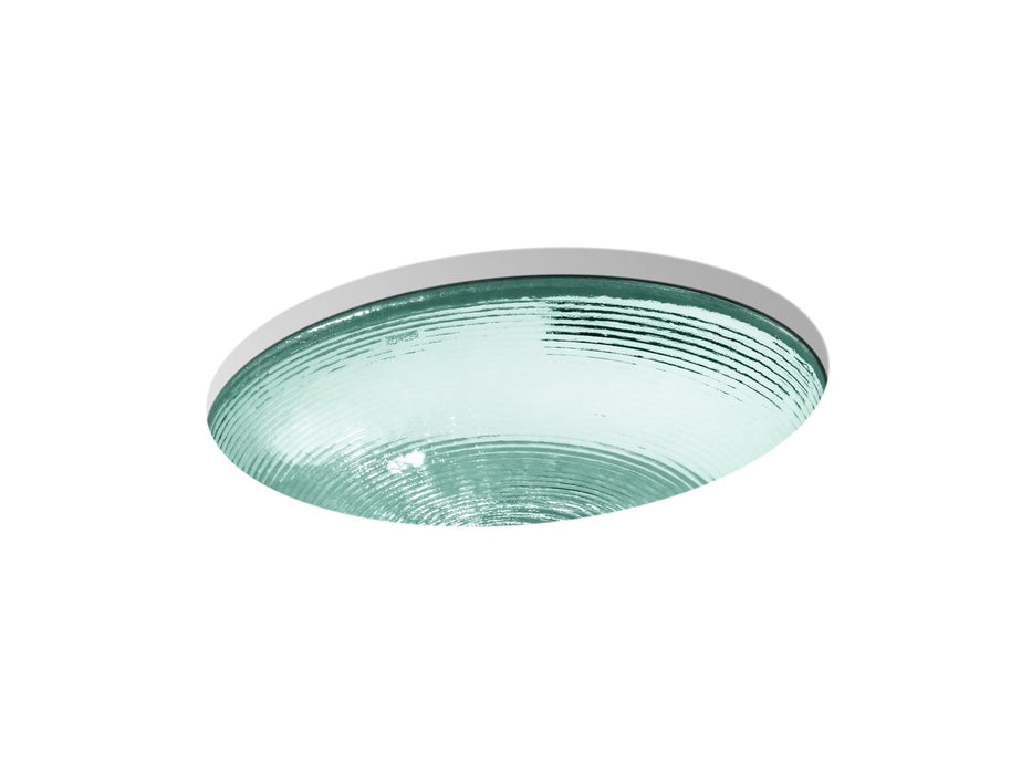 KOHLER K-2741 Whist 19" oval undermount bathroom sink, no overflow, translucent dew