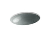 KOHLER K-2741-G8 Whist 19" oval wall-mount/undermount bathroom sink, no overflow, opaque stone