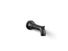 KOHLER K-27422 Tone Wall-mount bath spout with diverter, matte black