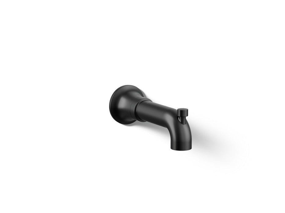 KOHLER K-27422 Tone Wall-mount bath spout with diverter, matte black