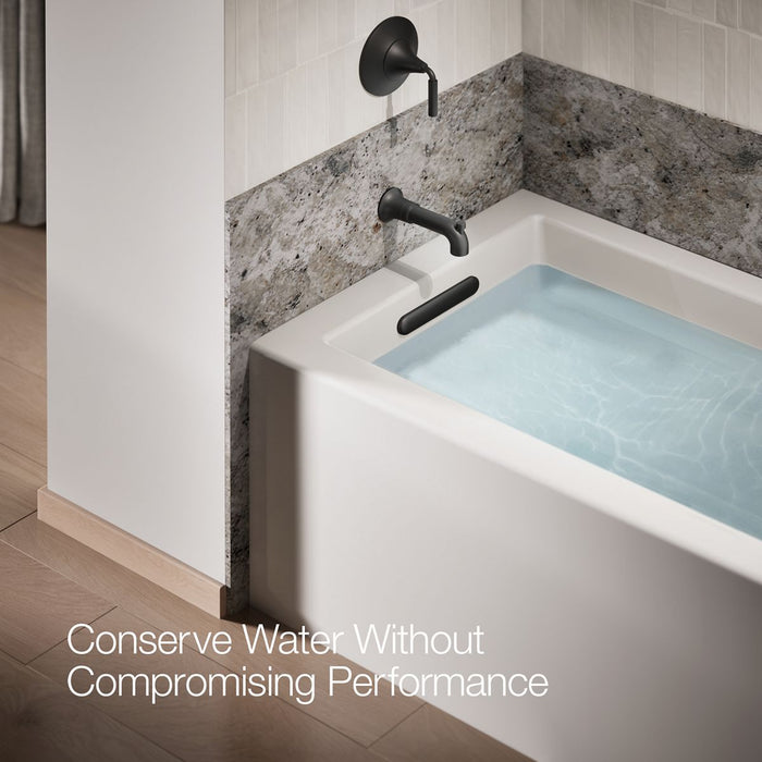 KOHLER K-27422 Tone Wall-mount bath spout with diverter, matte black - view 4