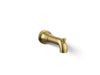 KOHLER K-27422 Tone Wall-mount bath spout with diverter, vibrant brushed moderne brass