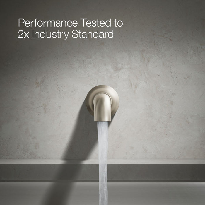 KOHLER K-27423 Tone Wall-mount bath spout, vibrant brushed nickel - view 5